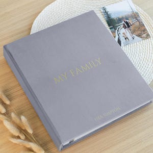 Personalized Family Photo Album | Self-adhesive Travel Album | Wedding Anniversary Book | Velvet Scrapbook Album | Hand Made by Arcoalbum