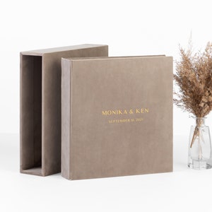 Photo Album with Sleeves for 4x6 Photos + Slipcase, Large Velvet Slip In Photo Album for up to 1000 Photos and Slipcase