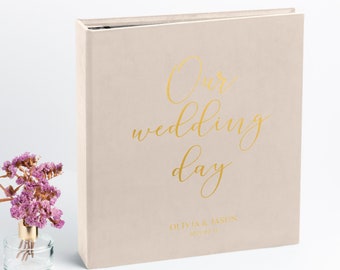 Wedding Photo Album with Sleeves for 4x6 Photos, Large Velvet Slip In Photo Album for up to 1000 Photos