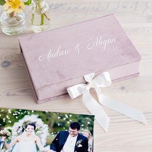 Luxus Fotobox mit 20 gedruckten Fotokarten, Fotografie Display Box + 20 Fotos direkt auf ultradicke Karten gedruckt | Von Arcoalbum