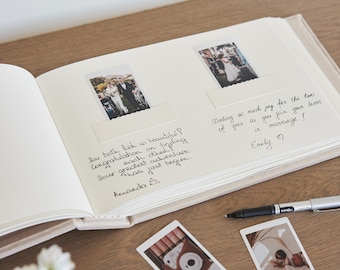 Wedding Guest Book, Instax Photo Album, Sign in Book for All Instant Film  Sizes Mini Wide Square 4x6 2x6 Etc, Personalized Photo Booth Book 