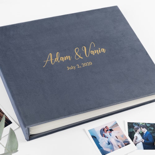 Wedding Guest Book Alternative Velvet Wedding Photo Album for Etsy