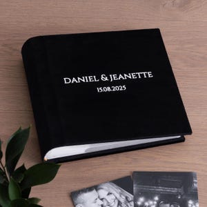 Personalized Slip-In Photo Album | Holds 200 4x6 or 5x7 Prints | Custom Photo Book with Sleeves | Handmade Wedding, Family or Travel Album