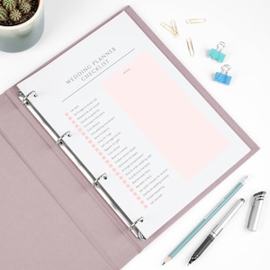 Personalized Wedding Planner Binder, DIY Wedding Planner Book