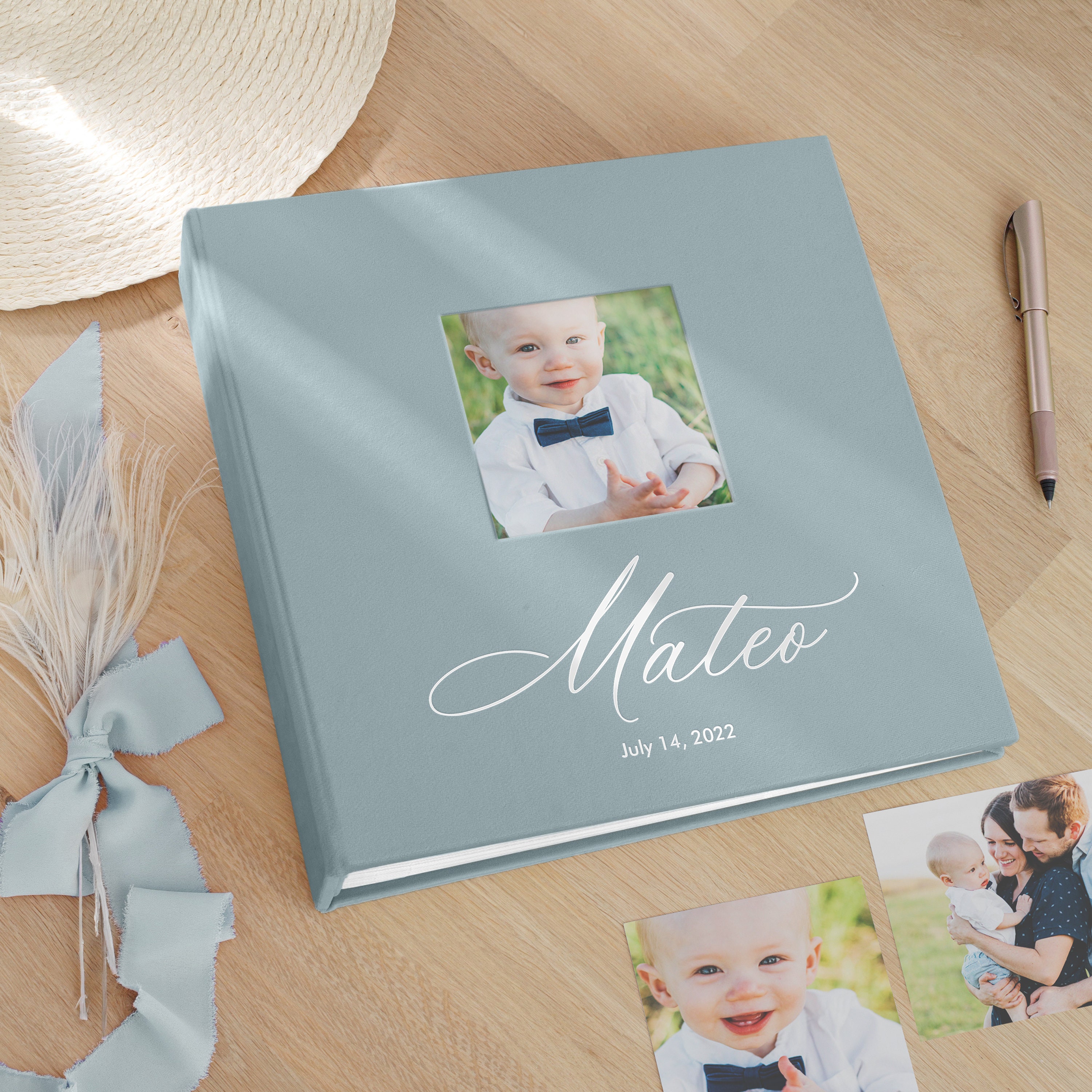 Baby Slip in Photo Album for 200 4x6 or 5x7 Photos, Personalised Photo  Album With Sleeves for 10x15cm or 13x18cm Photos, Baby Birthday Gift 