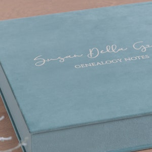 Wedding Memory Box, Custom Keepsake Box, Velvet Bridesmaid Gift Box image 6