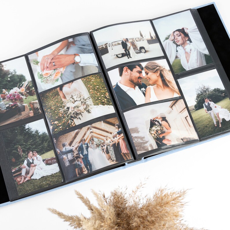 Personalized Wedding Photo Album With Sleeves for 4x6 Photos Etsy