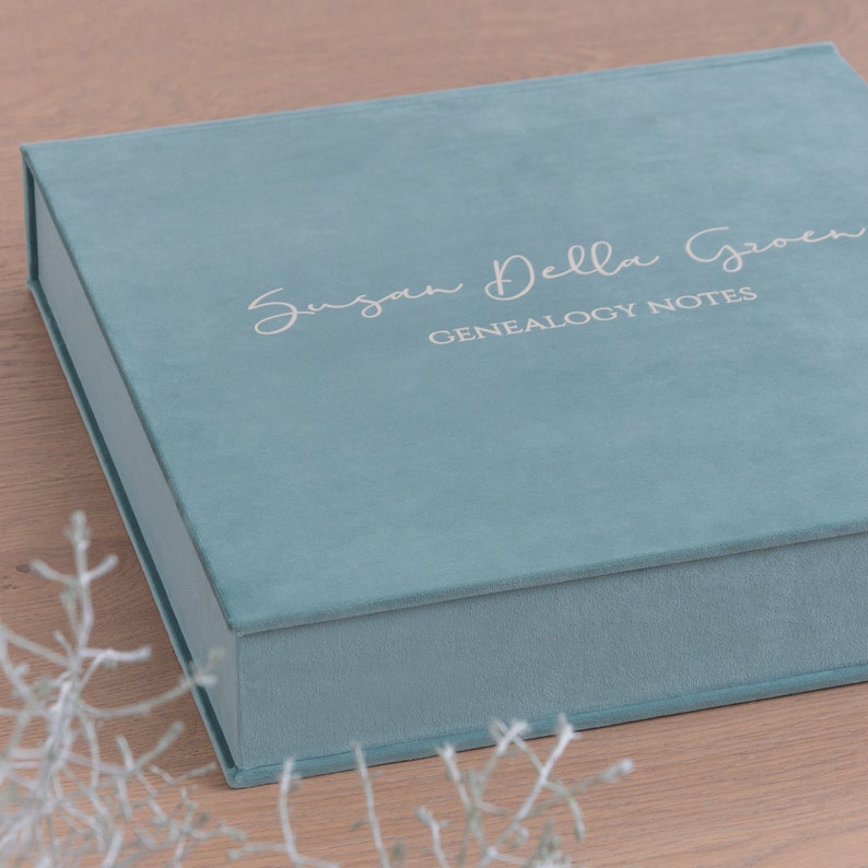 Wedding Memory Box, Custom Keepsake Box, Velvet Bridesmaid Gift Box image 3