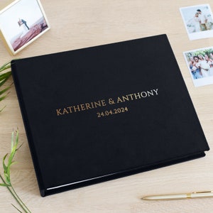 Custom Wedding Guest Book Alternative | Personalized Sign In Book for all Instant Photo Sizes | Photo Booth Book for 2x6 4x6 Photos