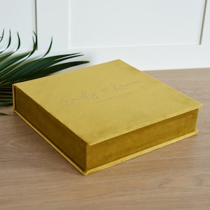 Samt Erinnerungsbox, Erinnerungsbox, Fotoalbum Clamshell Box, Scrapbook Box in benutzerdefinierter Größe