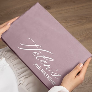 Personalisiertes Geburtstags-Gästebuch | 30 Jahre Geburtstags-Buch | Personalisiertes Gästebuch für die 16., 21., 40., 50., 60., 70. Geburtstagsparty