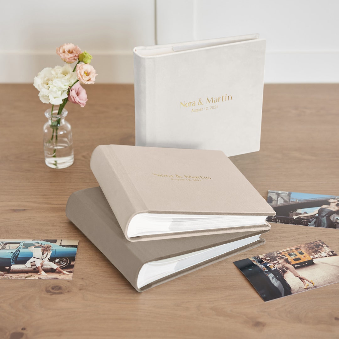 Slip in Photo Album for 300 4x6 Photos, Wedding Photo Album With Sleeves 