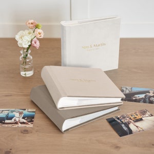 Leather Photo Album With Sleeves for 200 4x6 or 5x7 Photos 