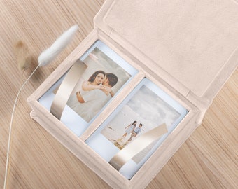 Personalized Box for Instant Photos | Custom Keepsake Case for Instax Mini and Other Formats | Elegant Storage for Special Moments