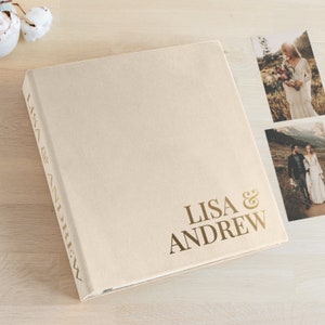 Personalized Wedding Photo Album | Unique Wedding Anniversary Scrapbook | Large Self-adhesive Memory Book | Bestseller Wedding Gift