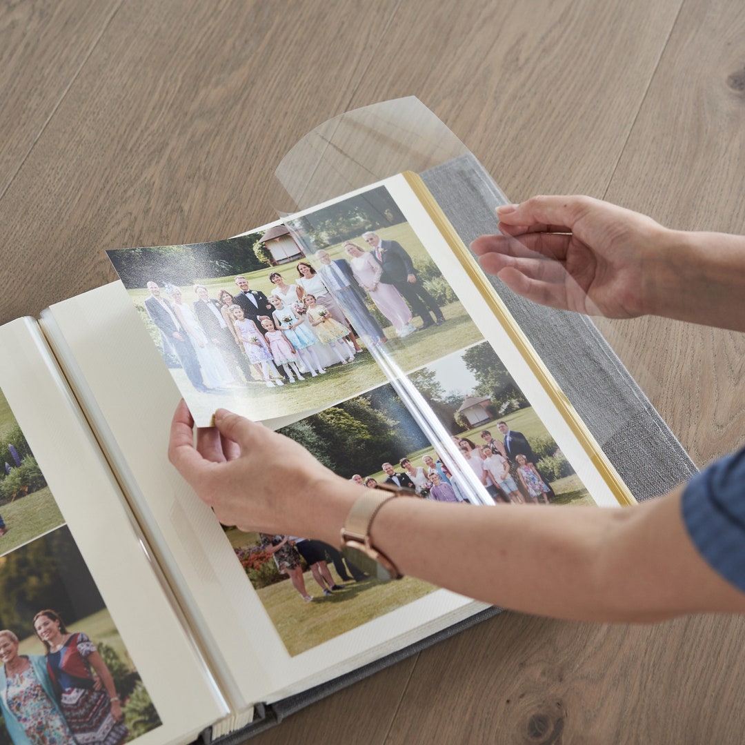 Blank Scrapbook Album, Handmade - Large Album with Storage Case to document  a year of your life, for Photos and Memorabilia, Ready to Decorate