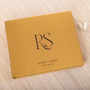 Personalized Wedding Guest Book with Photo Inserts | Instant Film Album for Instax Mini, Wide, Square, etc Prints | Sign-In Book Alternative