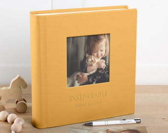 Baby Slip In Photo Album for 200 4x6 or 5x7 Photos | Personalized Pet Photo Book for 200 10x15cm or 13x18cm Photos | Hand Made in Europe