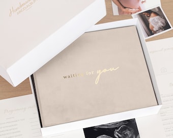 Pregnancy Gift for Expecting Mom, Pregnancy Journal, Pregnancy Announcement Gift, Pregnancy Diary Gender Neutral, Baby Announcement Book
