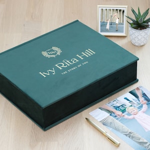 Baby-Erinnerungsbox, Erinnerungsgeschenkbox, große Zeitkapselbox, personalisierte Baby-Erinnerungsbox, benutzerdefinierte Taufbox, modernes Babypartygeschenk