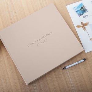 Leather Travel Scrapbook Album | Personalized Family Scrapbooking Journal | Custom Vacation Memory Book | 12x12 Screw-Bound Scrapbook Album
