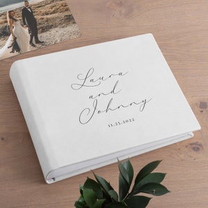 ウェディングフォトアルバム、大型の伝統的な製本アルバム、記念日のスクラップブックアルバム、モダンな家族写真集、結婚祝いのフォトアルバム