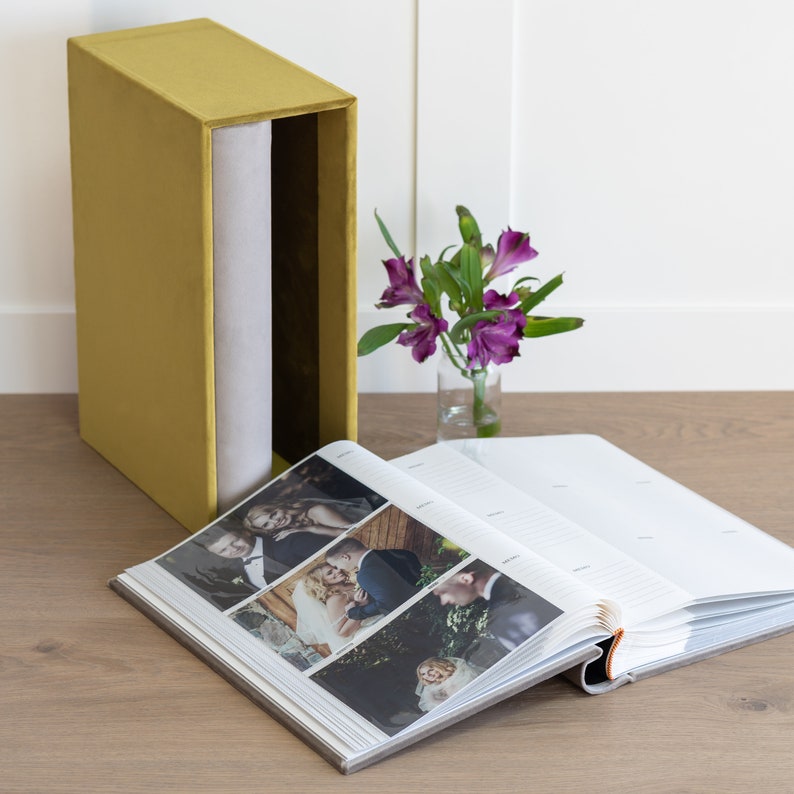 2 Photo Albums and Slipcase A Set of 2 Slip in Photo Albums Etsy