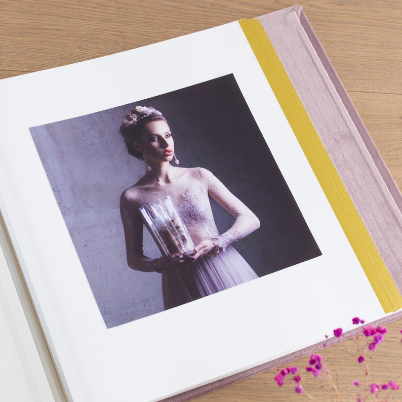 Anniversary Scrapbook Album Blush Pink Family Photo Album Velvet Self-adhesive Album Large Travel Photo Album