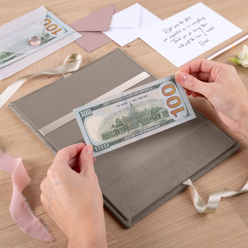 Personalized Money Envelope Wedding Money Envelope Velvet Etsy