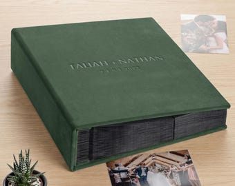 Wedding Photo Album with Sleeves for 4x6 Photos, Large Slip In Photo Album for 100-1000 Photos, Unique Photo Album Made of Macau Soft