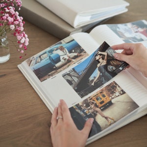 Slip In Photo Album for 300 4x6 Photos Gold Personalisation on Cover and Spine Custom Photo Book with Sleeves image 5