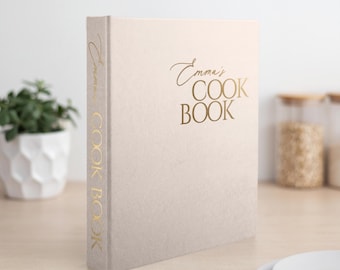 Libro de recetas personalizado / Diario de cocina personalizado / Organizador de recetas de tapa dura / Planificador de recetas con anillas / Regalo de cocina único