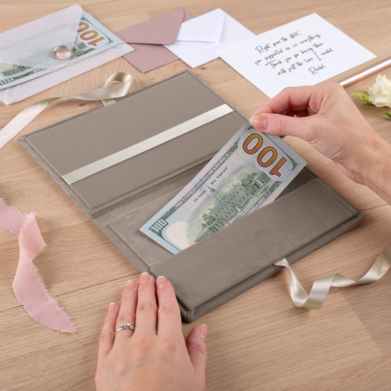 Personalized Money Envelope Wedding Money Envelope Velvet Etsy