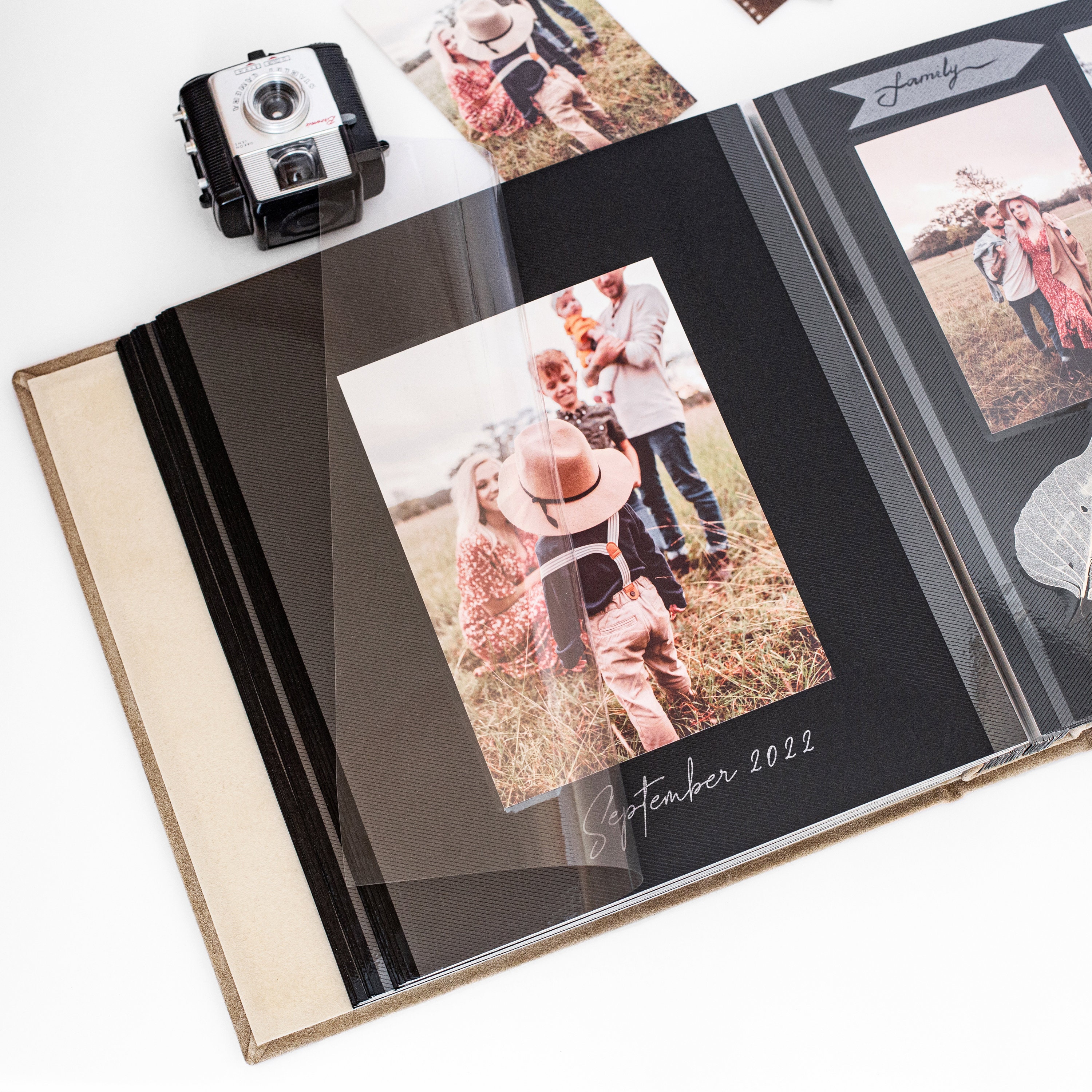 Self-adhesive Stingray Leatherette Album, Large Photo Album