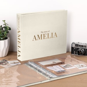 Album personalizzato 12x12 / Album fotografico ecologico di Macao / Album fotografico da viaggio in stile vintage / Album fotografico grande a 3 anelli