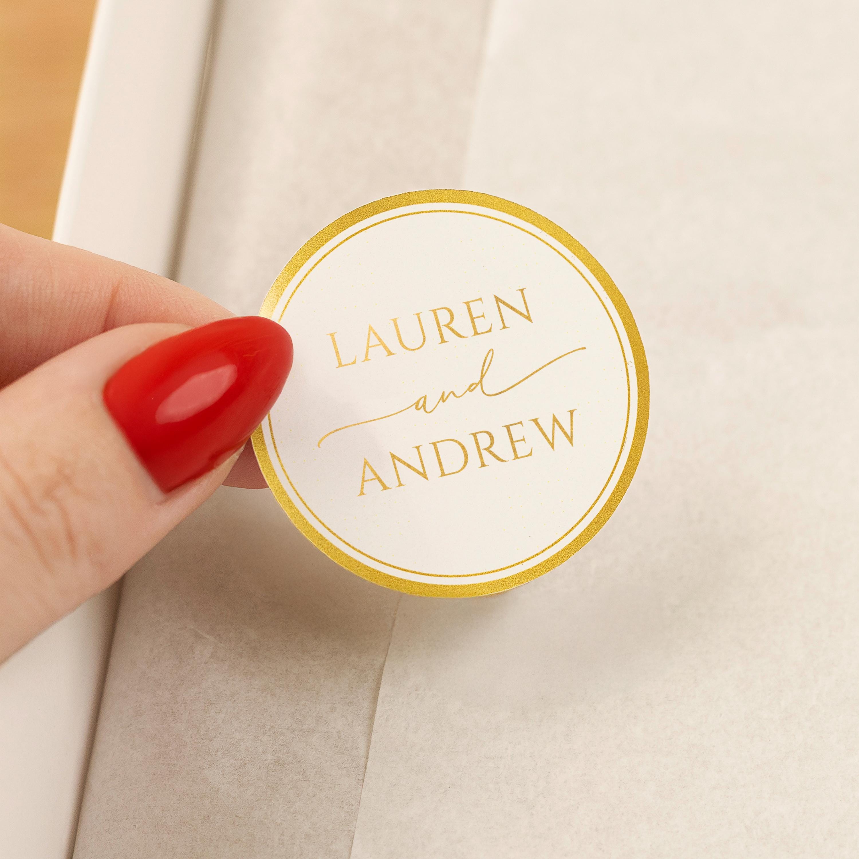 Personalized Stickers & Labels for Weddings, Invitations, Gifts Favor ...