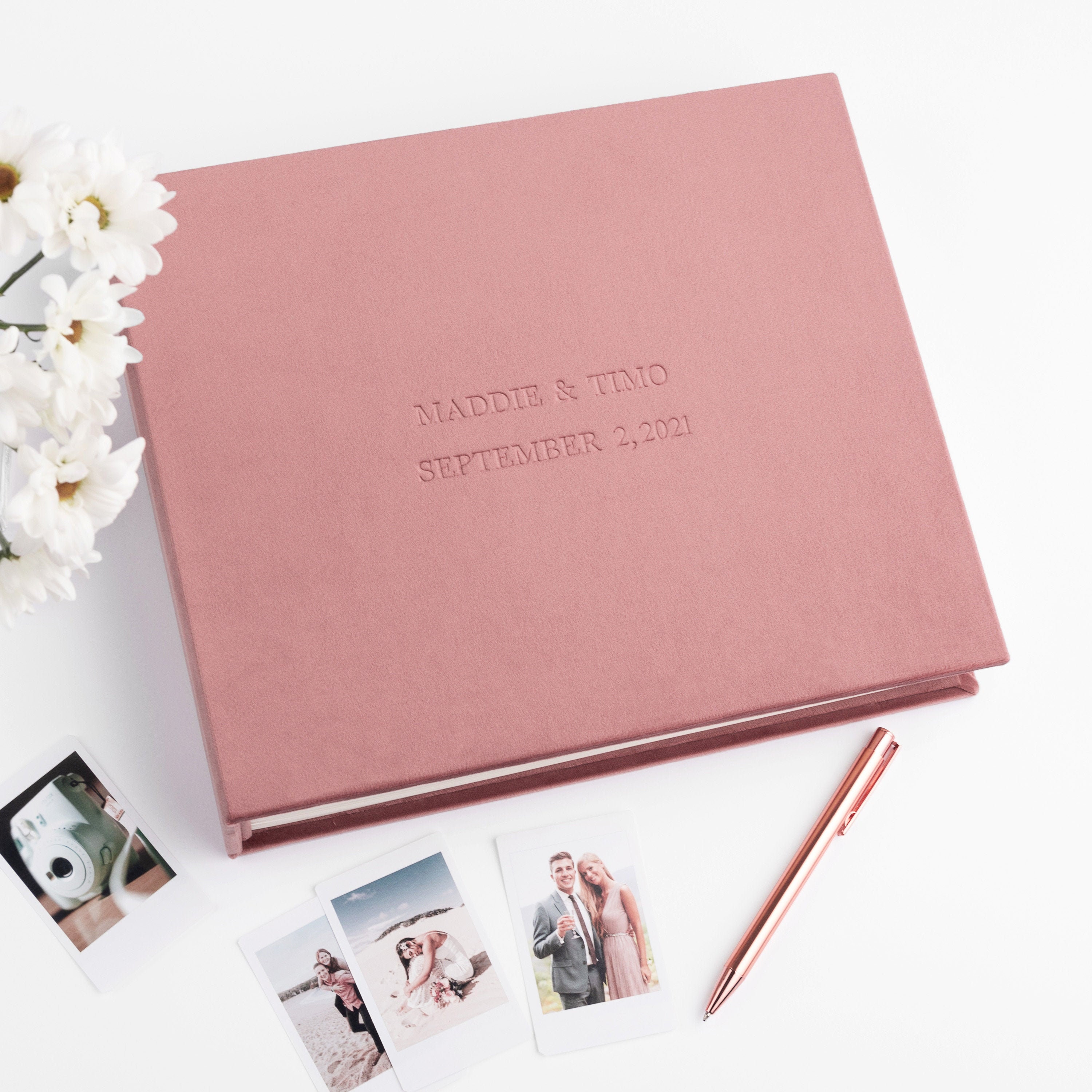 Wedding Guest Book Alternative, Instax Mini Album, Wedding Photo Album for  All Instant Films, Vertical Photo Booth Book for All Size Photos 