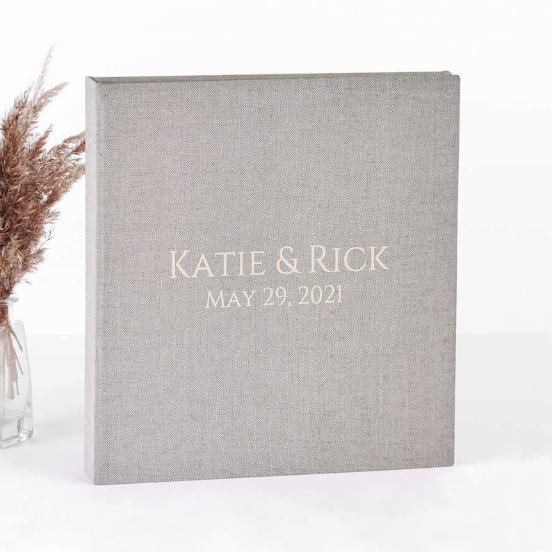 Wedding Photo Album With Sleeves for 4x6 Photos Linen Slip in Etsy