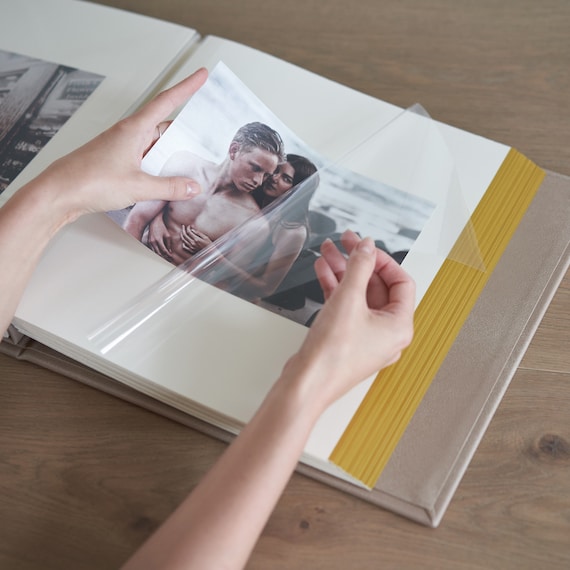 Leather Self adhesive Album Large Photo Album Family Photo Album Travel Photo Album Anniversary Scrapbook Album