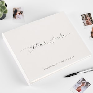 Wedding Guest Book Alternative | Personalized Wedding Photo Album for all Instant Pictures |  Custom Photo Booth Book for 2x6 and 4x6 Photos