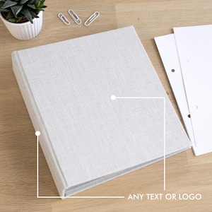 Carpeta de anillas de lino de 2, 3 y 4 anillas / Carpeta de anillas personalizada / Carpeta de anillas personalizada para papel tamaño A4, A3, carta de EE. UU., legal y tabloide