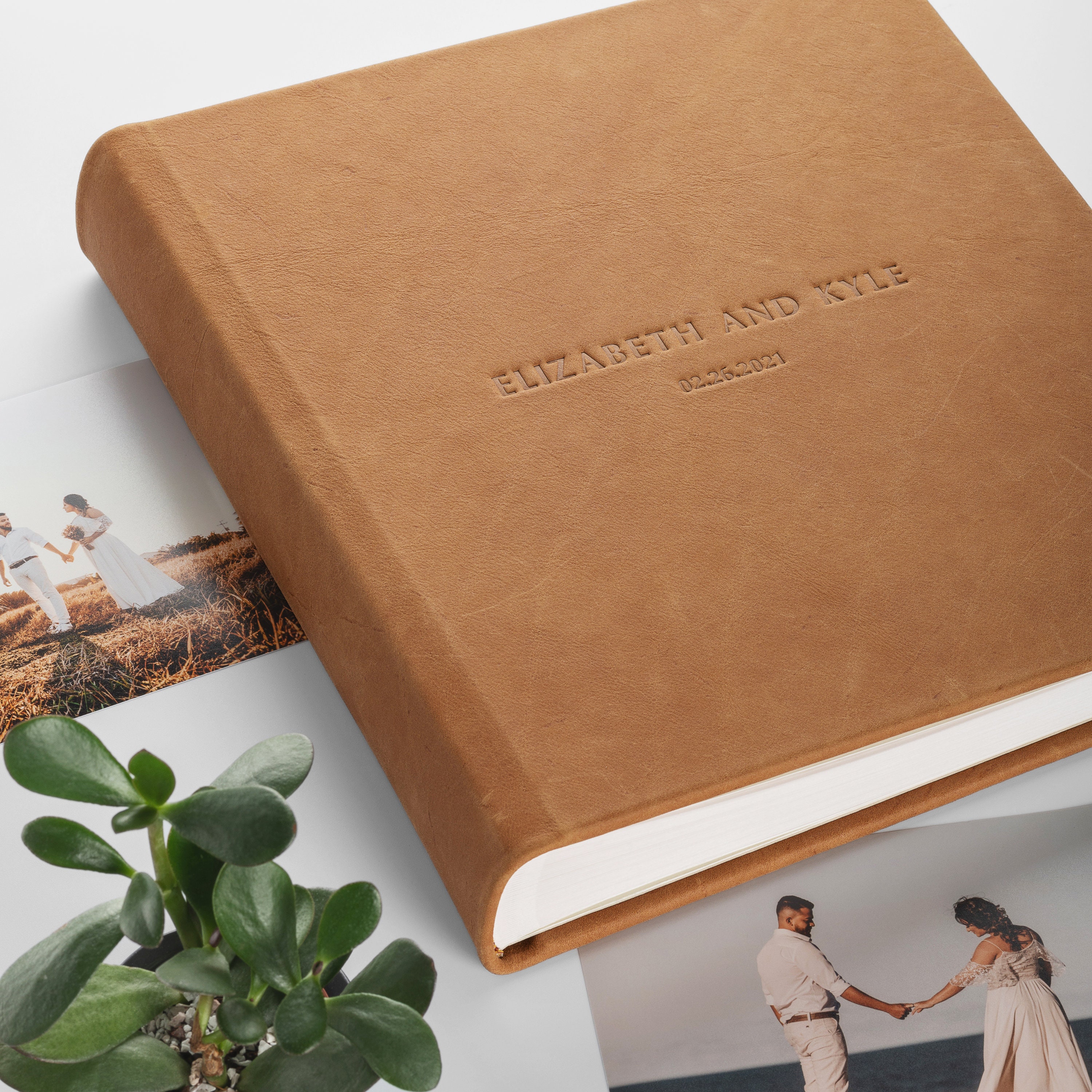 Self-adhesive Album Wedding Photo Album, Eco Leather Family Photo Album,  Travel Photo Album, Large Scrapbook Album With Photo Frame 