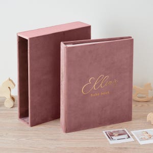 Libro dei ricordi personalizzato per neonati / Album dei ricordi dei primi 5 anni / Regalo moderno per baby shower / Ricordo della tua storia / Fatto a mano in Europa
