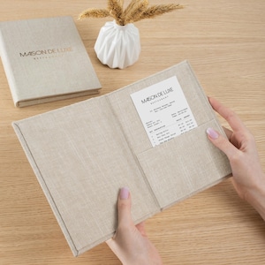 Personalized Restaurant Receipt Book | Elegant Bill Presenter | Custom Guest Check Holder | Hospitality Bill Folder | Waiter Bill Folder