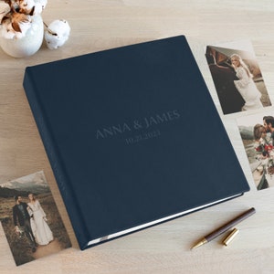 Large Wedding Photo Album | Personalized Anniversary Scrapbook | Self-adhesive Memory Book | Unique Environmentally Friendly Material