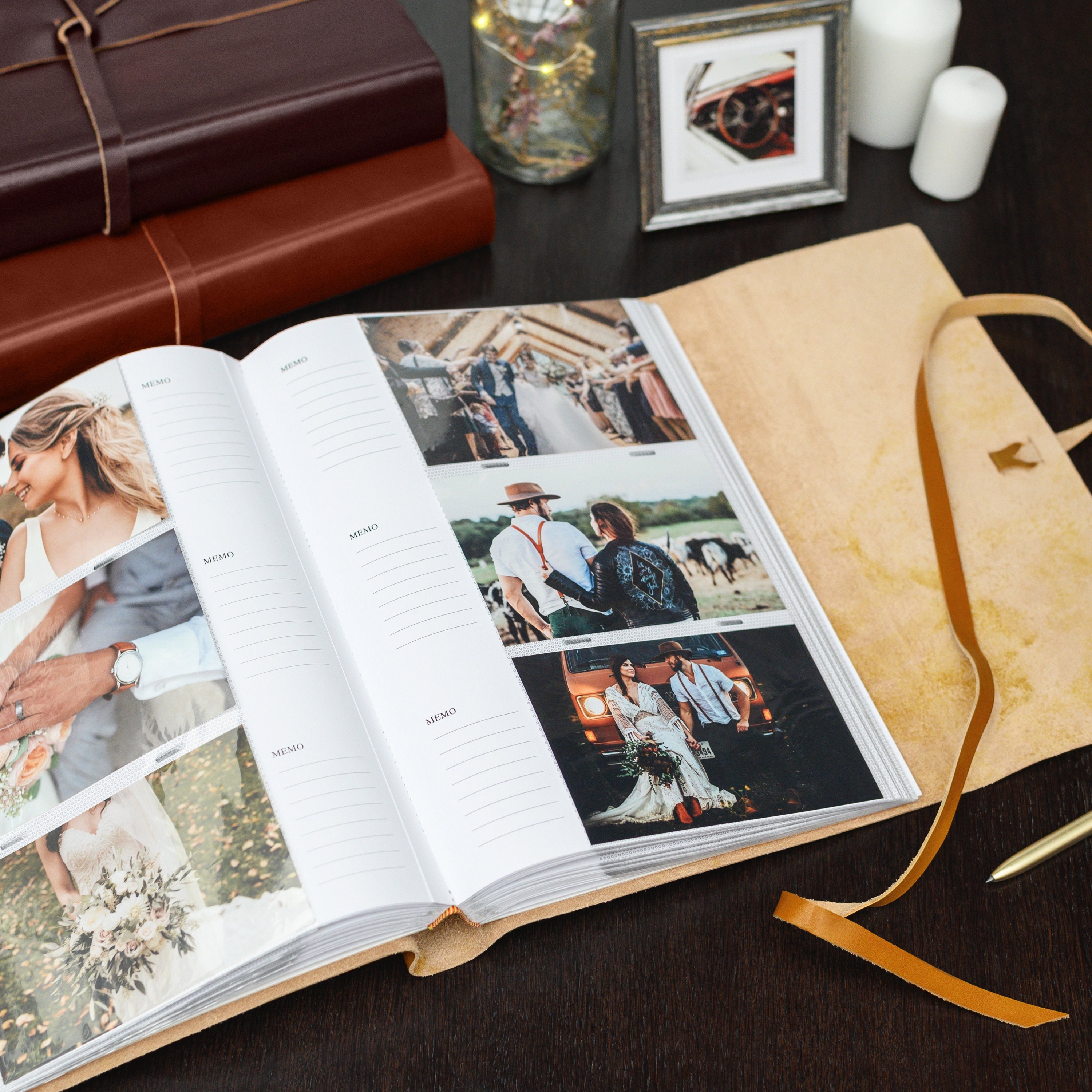 Large Wedding Slip-in Photo Album With Sleeves for 100-1000 4x6