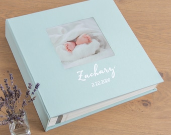 Zelfklevend babyfotoalbum, babygeheugenboek, babyplakboek met verwisselbare foto, beste verjaardagscadeau voor baby's