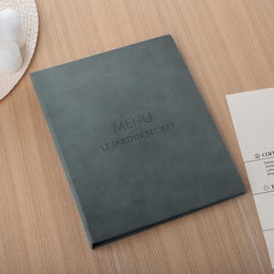 Aangepaste restaurantmenumappen | Gepersonaliseerde menuboeken | Menuomslagen harde kaft | Eco lederen menuhouders | Hoesjes bruiloftsmenu's