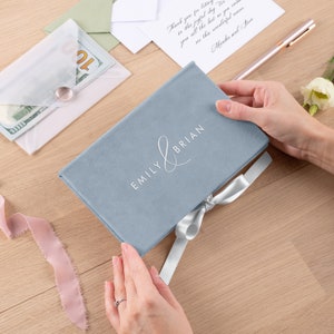 Sobre de dinero para bodas, sobre de dinero personalizado, sobre de terciopelo para regalo en efectivo, ideal para Navidad, cumpleaños, graduación, día de la madre o del padre.