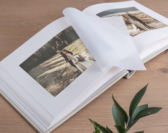 Wedding Photo Album, Wedding Anniversary Gift, Personalized Scrapbook Album, Large Traditional Book Bound Photo Album, Hand Made in Europe